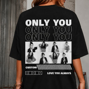 camiseta personalizada com foto e nome anos 90
