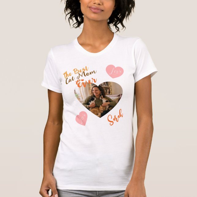 Camiseta Personalizada com Foto e Nome Melhor Mãe  (Frente)