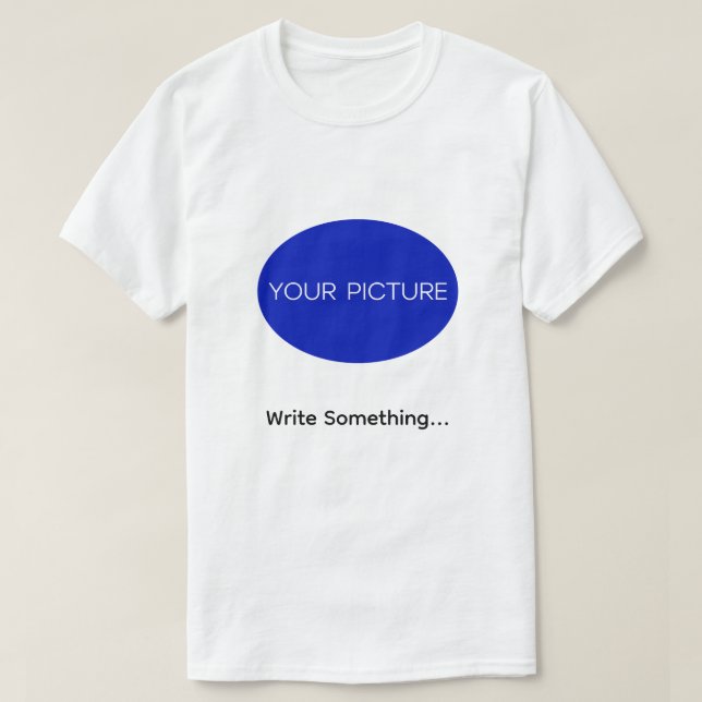 Camiseta Personalizada com Foto e Texto (Frente do Design)