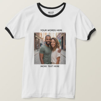 Camiseta Personalizada com Foto e Texto | Enviar