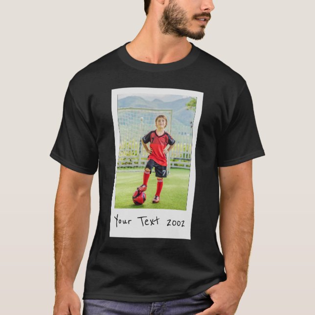 Camiseta Personalizada com Foto Vintage e Ano (Frente)