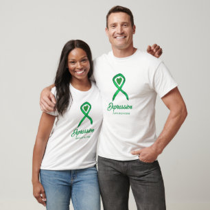 Camiseta Personalizada com Laço de Conscientização