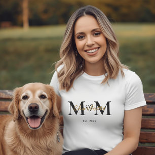 Camiseta Personalizada com Nome da Mãe e Ano de Fu