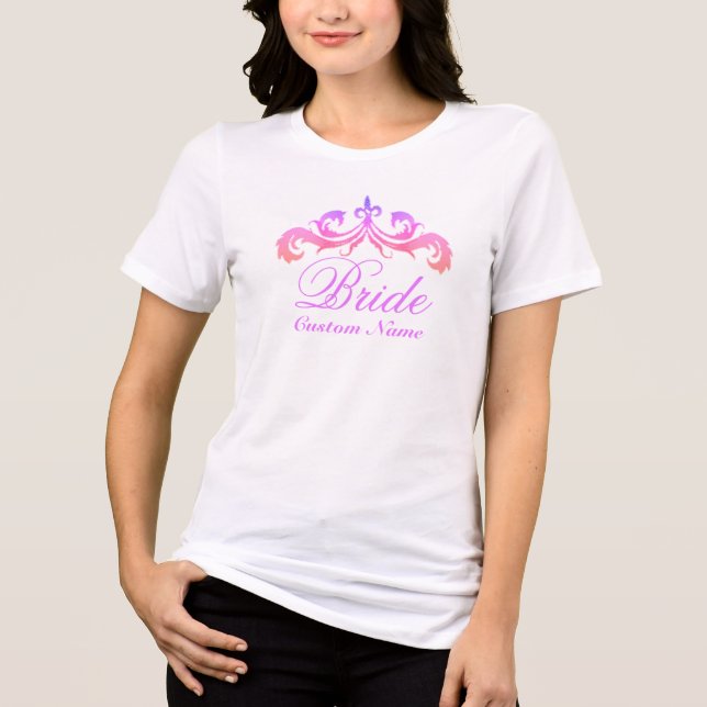 Camiseta Personalizada com Nome da Noiva, Casament (Frente)