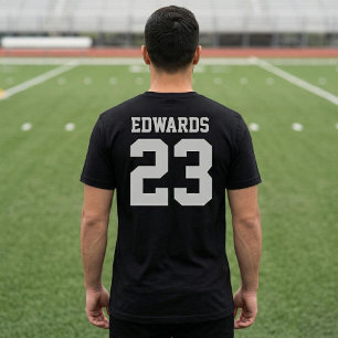 Camiseta Personalizada com Nome e Número Esportivo