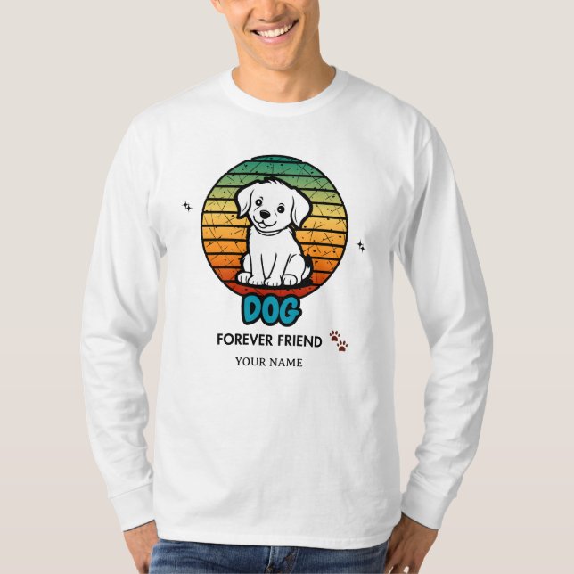 Camiseta Personalizada com Nome e Texto Editáveis  (Frente)