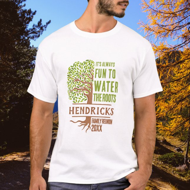 Camiseta personalizada com tema de Árvore Genealóg (Family Reunion T-shirt Keepsake)