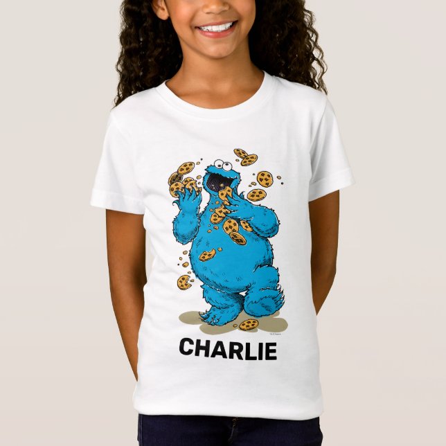 Camiseta Personalizada Cookie Monster Crazy Cookie (Frente)