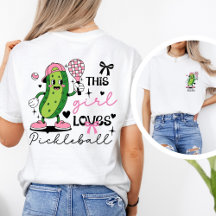 Camiseta Personalizada Coquette Pickleball Girl
