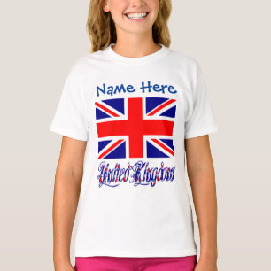 Camiseta Personalizada da Bandeira do Reino Unido