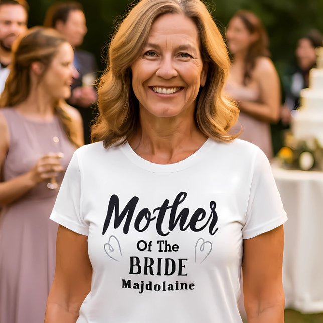 Camiseta personalizada da mãe da noiva (Criador carregado)