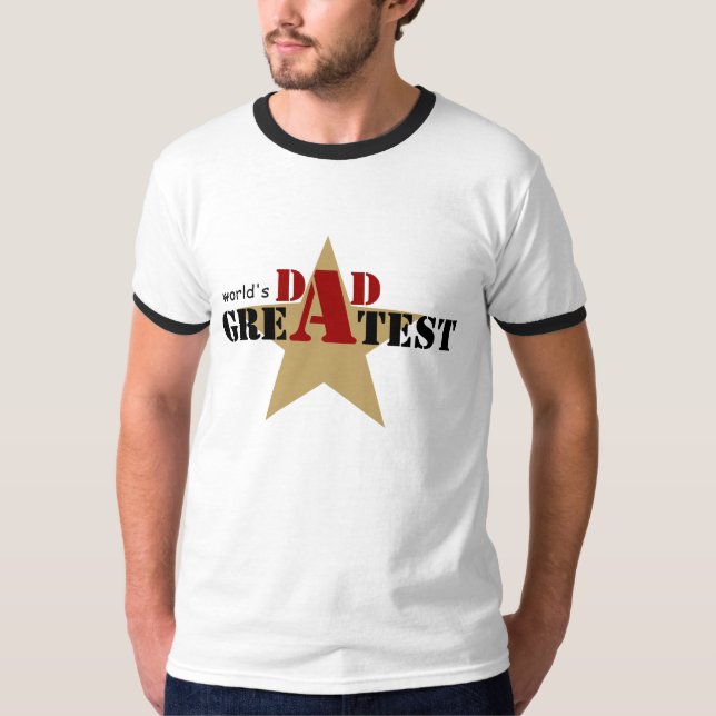 Camiseta personalizada da maior estrela do pai do  (Frente)