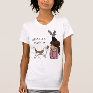 Camiseta personalizada da mamãe Beagle