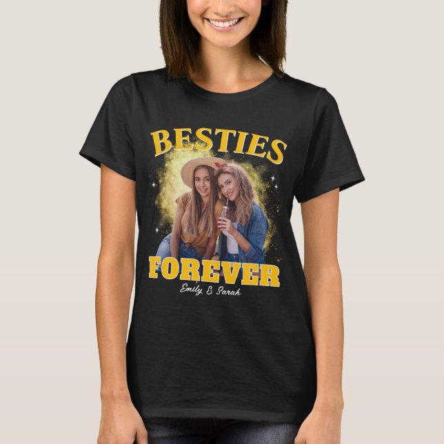 Camiseta Personalizada de Amizade com Foto Estilo  (Frente)