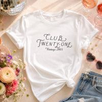 Camiseta Personalizada de Aniversário Club Twenty-