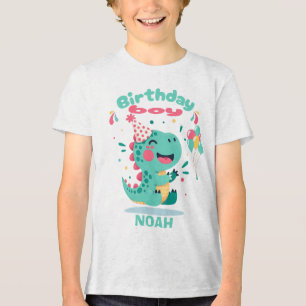 Camiseta Personalizada de Aniversário de Dinossaur
