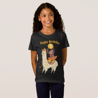 Camiseta Personalizada de Aniversário do Llama