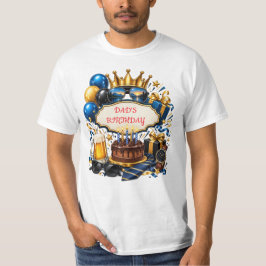 Camiseta Personalizada de Aniversário do Papai