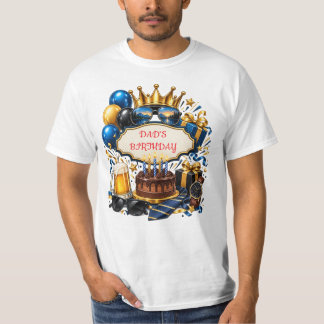 Camiseta Personalizada de Aniversário do Papai