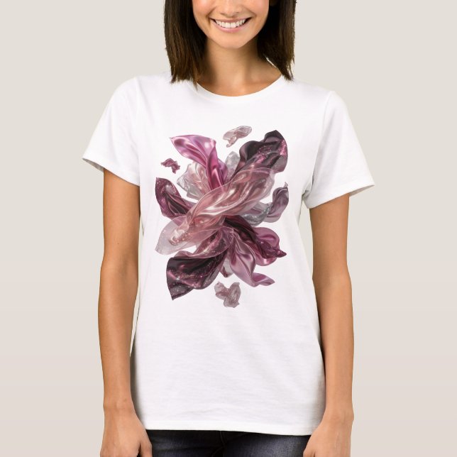 Camiseta Personalizada de Arte Abstrata Prata Clás (Frente)