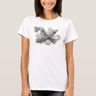 Camiseta Personalizada de ARTE ABSTRATA Prata Mode