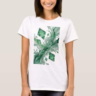 Camiseta Personalizada de ARTE ABSTRATA Prata Resf