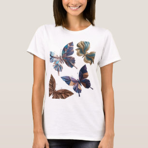 Camiseta Personalizada de ARTE ABSTRATA Prata Resf