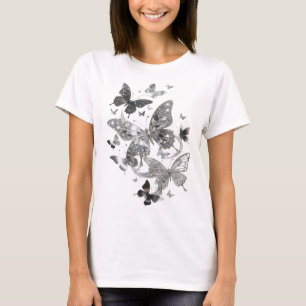 Camiseta Personalizada de ARTE ABSTRATA Prata Vibr