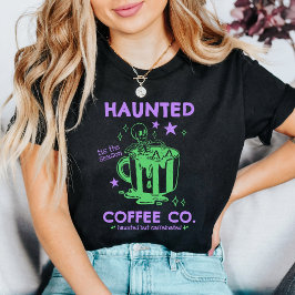 Camiseta Personalizada de Barista da Haunted Coffe