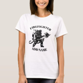 Camiseta Personalizada de Bombeira Feminina