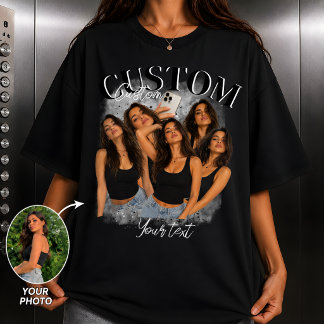Camiseta personalizada de bootleg retrô dos anos 9