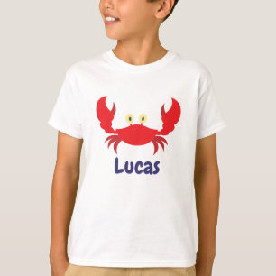 Camiseta Personalizada de Caranguejo Vermelho