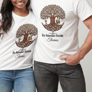 Camiseta Personalizada de Casal A Aventura Desdobr