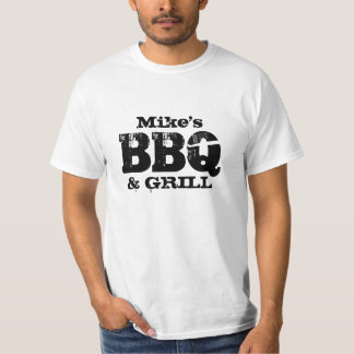 Camiseta personalizada de churrasco para homens ao