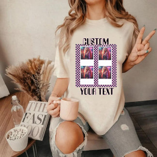 Camiseta Personalizada de Colagem de Fotos Y2K | P