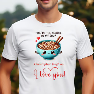 Camiseta Personalizada de Comida Divertida Eu Amo