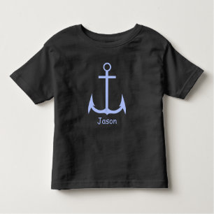 Camiseta personalizada de cor azul para Toddler