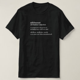 Camiseta personalizada de definição de dicionário