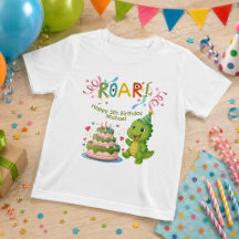 Camiseta Personalizada de Dinossauro para 5º Anive