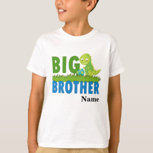 Camiseta personalizada de dinossauros do irmão ma