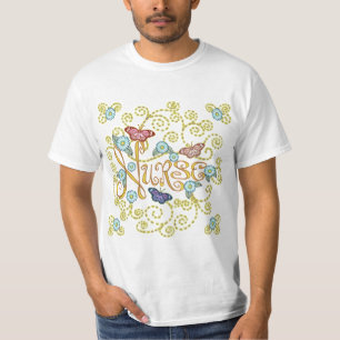 Camiseta personalizada de Enfermeira borboleta
