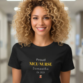 Camiseta Personalizada de Enfermeira da UTIN Neona