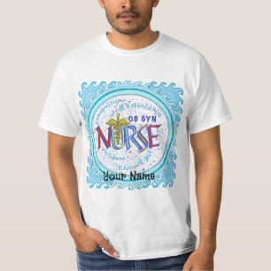 Camiseta personalizada de enfermeiras Ob Gyn Nurse