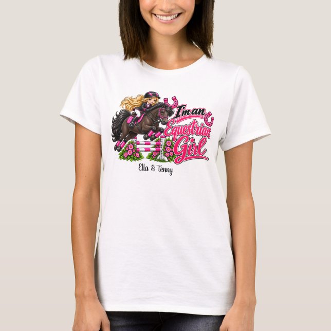 Camiseta Personalizada de Equestre para Adolescent (Frente)