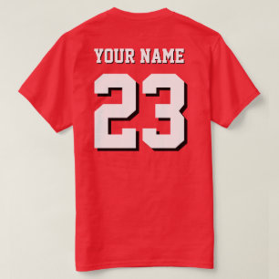 Camiseta Personalizada de Esporte - Nome e Número