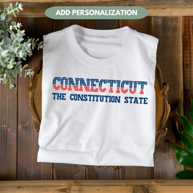 Camiseta Personalizada de Estado Patriótico de Con (Criador carregado)