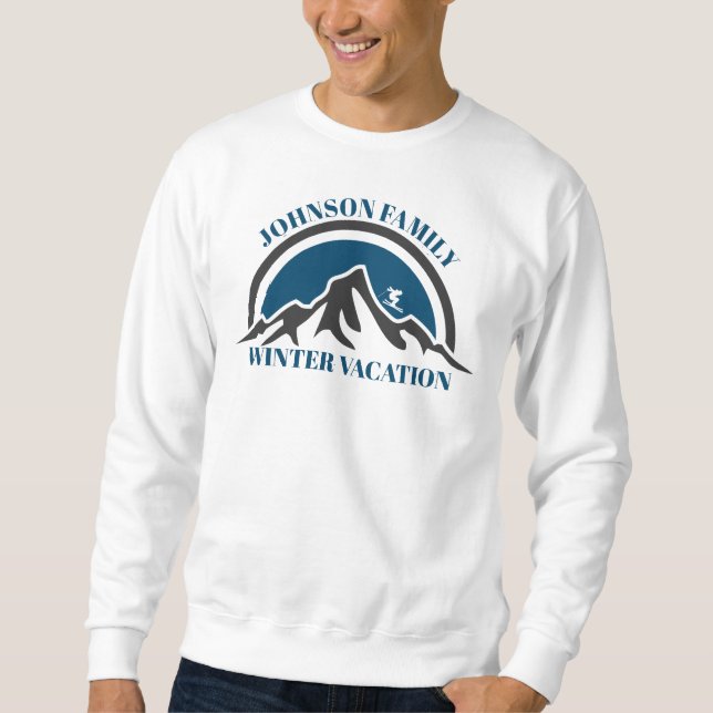 Camiseta Personalizada de Férias de Inverno para F (Frente)