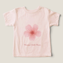 Camiseta Personalizada de Floral para Bebê e Crian