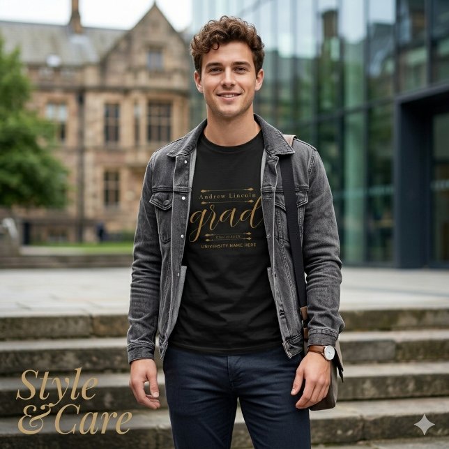 Camiseta Personalizada de Formatura com Nome Custo (Personalized Graduation T-Shirt with Custom Name)