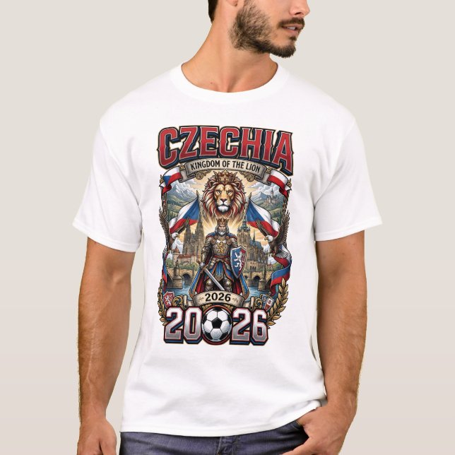 Camiseta Personalizada de Futebol para Fã da Chéqu (Frente)